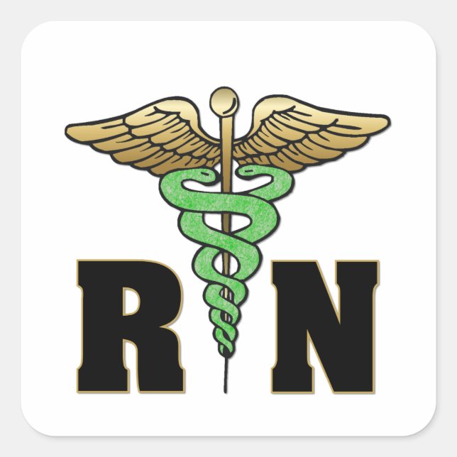 RN Nurse Square Sticker (Front)