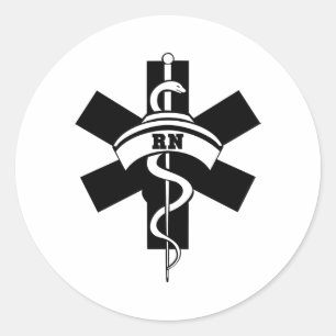 RN Nurses  Classic Round Sticker