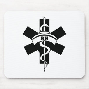 RN Nurses Medical Symbol Mouse Pad