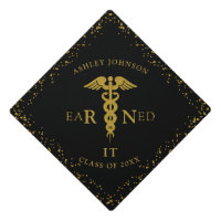 RN Nursing School EARNED IT Class Black Gold