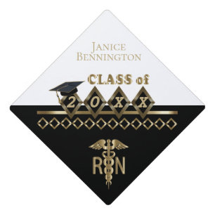 RN Nursing School Graduate Graduation Cap Topper