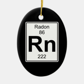 Rn - Radon Ceramic Ornament