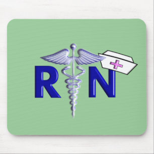 RN (Registered Nurse) Gifts-Embossed Style Mouse Pad