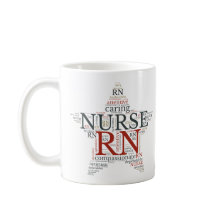 RN Registered Nurse Mug | Nurse Star Word Cloud