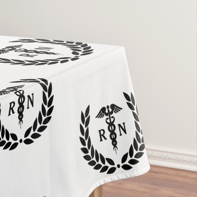 RN Registered Nurse Nursing School Graduate Party Tablecloth (In Situ)