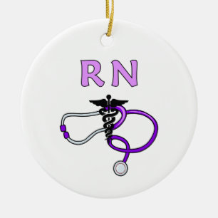 RN Stethoscope Ceramic Ornament