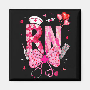 Rn Valentine Coquette Bow Stethoscope Nurse Girl W Magnet