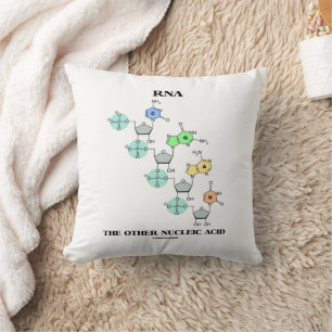 RNA The Other Nucleic Acid Chemical Structure Throw Pillow