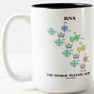 RNA The Other Nucleic Acid (Chemical Structure) Two-Tone Coffee Mug