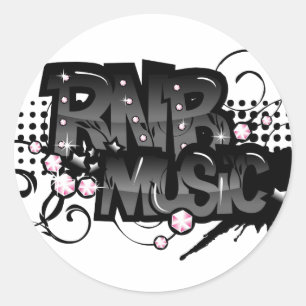 RNB Music Classic Round Sticker