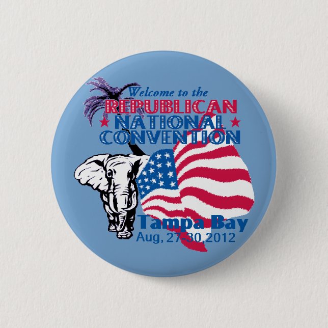 RNC Convention 2 Inch Round Button (Front)
