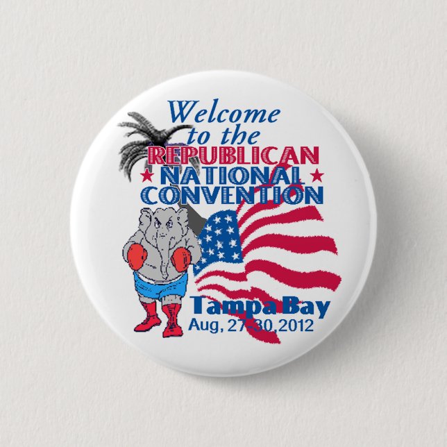 RNC Convention 2 Inch Round Button (Front)