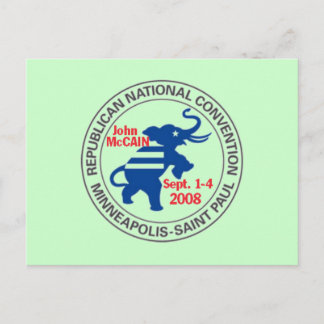RNC Convention McCAIN Postcard Republican