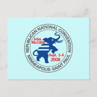 RNC Convention McCAIN Postcard Republican