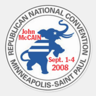 RNC Convention McCAIN Sticker Republican