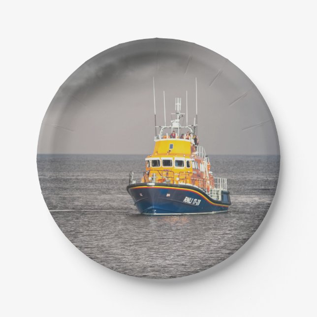 RNLI Lifeboat Paper Plate (Front)