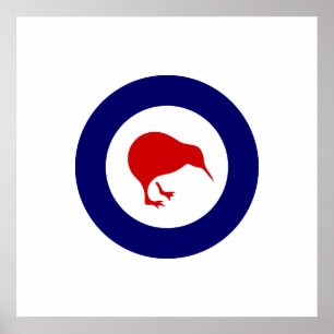 Rnzaf roundel, New Zealand Poster