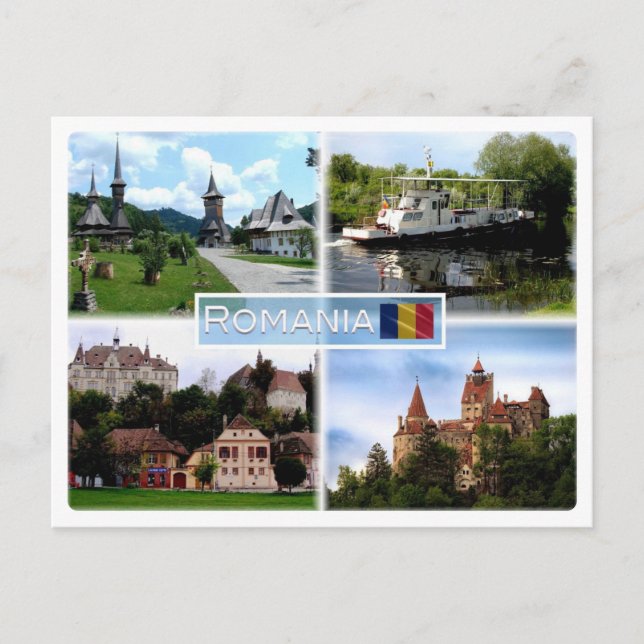 RO Barsana Monastery - Danube Delta - Sighisoara - Postcard (Front)