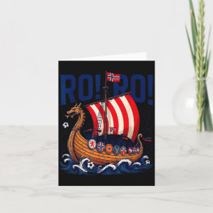 Ro ro norway viking soccer fan  card