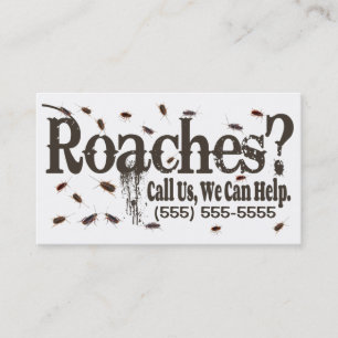 Roach Exterminator Advertisement Business Card