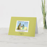 Roach Motel Funny Cartoon Greeting Card