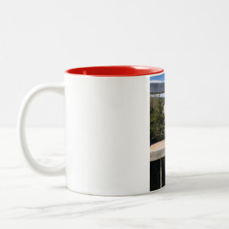 road 138 of the bridge Two-Tone coffee mug
