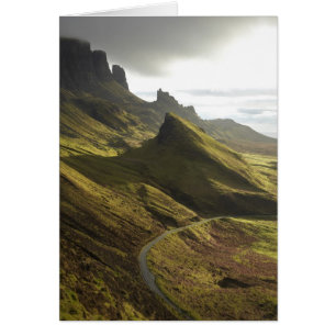 Road ascending The Quiraing, Isle of Skye,
