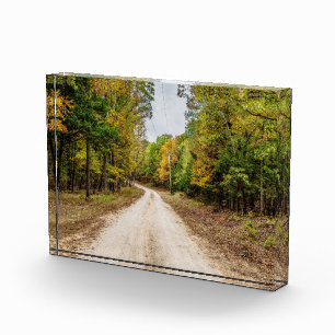Road At Seasons Change Photo Block