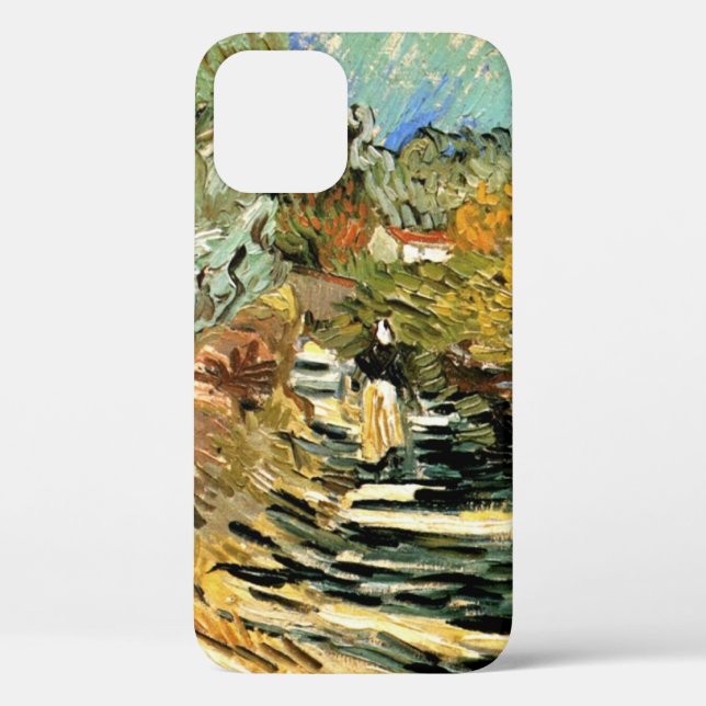 Road at St Remy with Figure by Vincent van Gogh Case-Mate iPhone Case (Back)