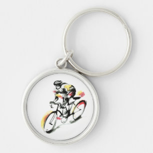 Road bike keychain