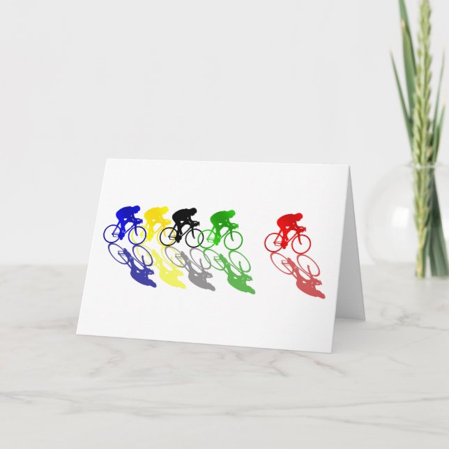Road Bike Road Racing  Cycling Card (Front)