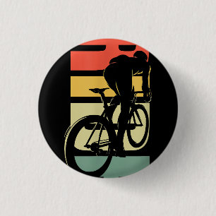 Road Biking Bicycle Cycling 1 Inch Round Button