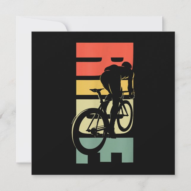 Road Biking Bicycle Cycling Invitation (Front)