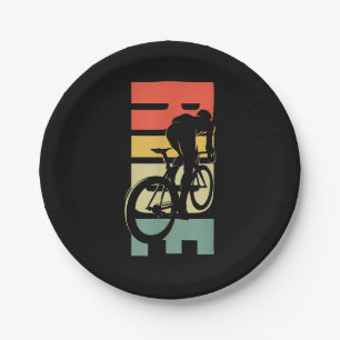Road Biking Bicycle Cycling Paper Plate