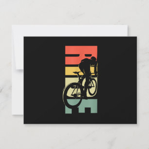 Road Biking Bicycle Cycling RSVP Card