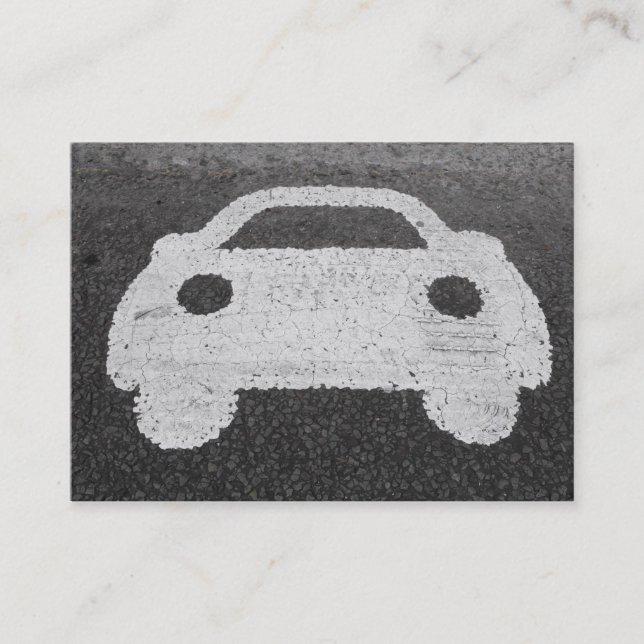Road Car Symbol Business Card (Front)