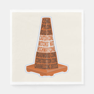 Road Cone Orange Taraffic cone Napkin
