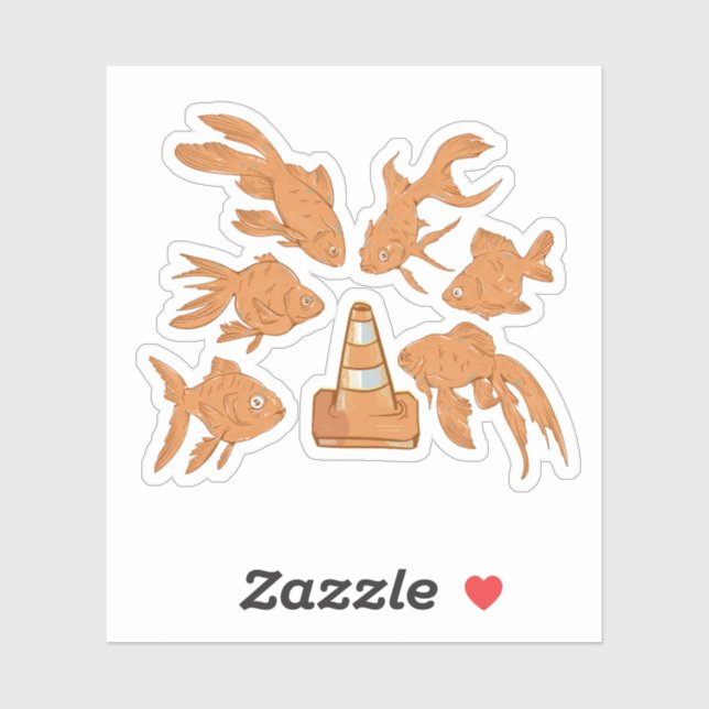 Road Cones and orange goldfish (Sheet)