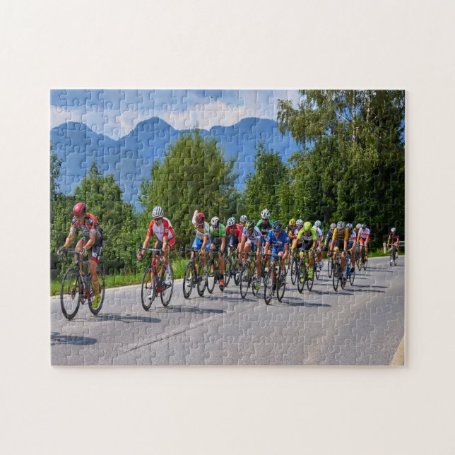 Road cycling jigsaw puzzle (Horizontal)