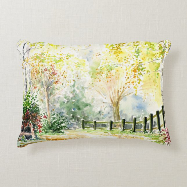 Road Decorative Pillow (Front)