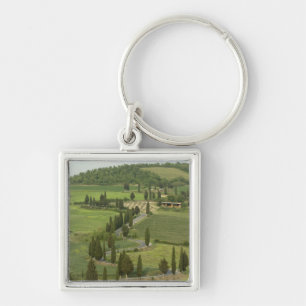 Road from Pienza to Montepulciano, Keychain