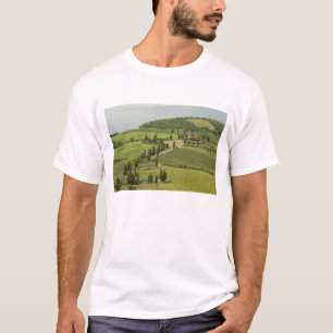 Road from Pienza to Montepulciano, T-Shirt
