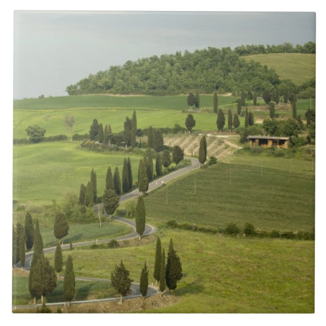 Road from Pienza to Montepulciano, Tile (Front)