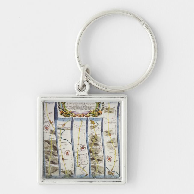 Road from Whitby to Durham Keychain (Front)