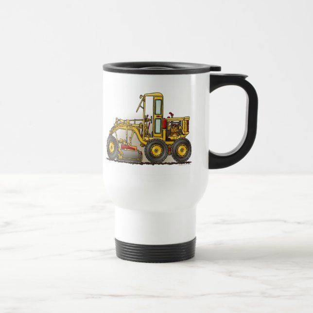 Road Grader Construction Travel Mug (Right)