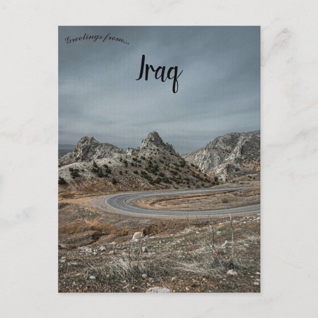 Road in Iraq Postcard (Front)