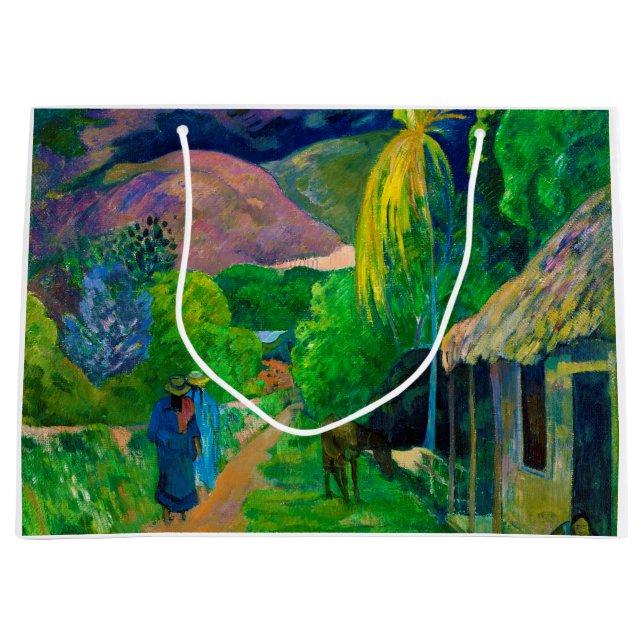 Road in Tahiti, Gauguin Large Gift Bag (Front)