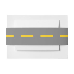 Road Invitation Belly Band