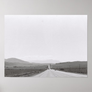 Road Landscape Kodak Film Image A3 Poster