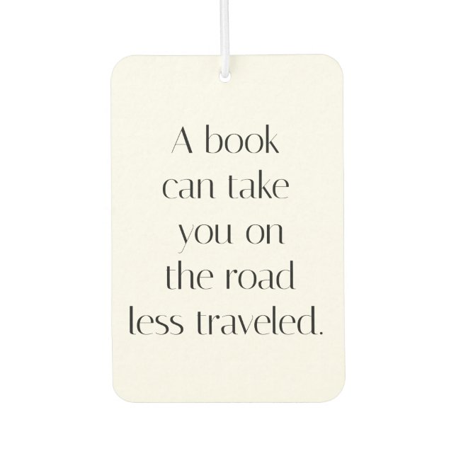 Road Less Travelled Air Freshener (Front)